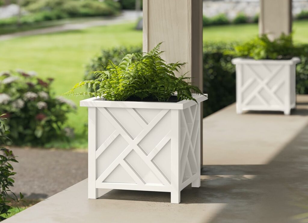 geometric design planter box