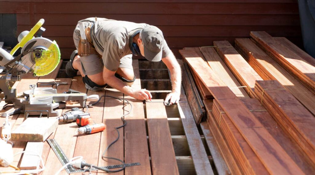 Creating a deck railing