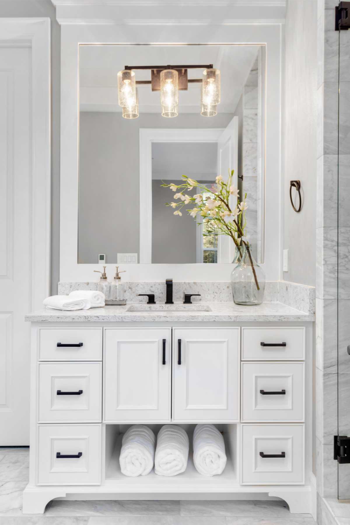 Luxury Mirrored Bathroom Vanities