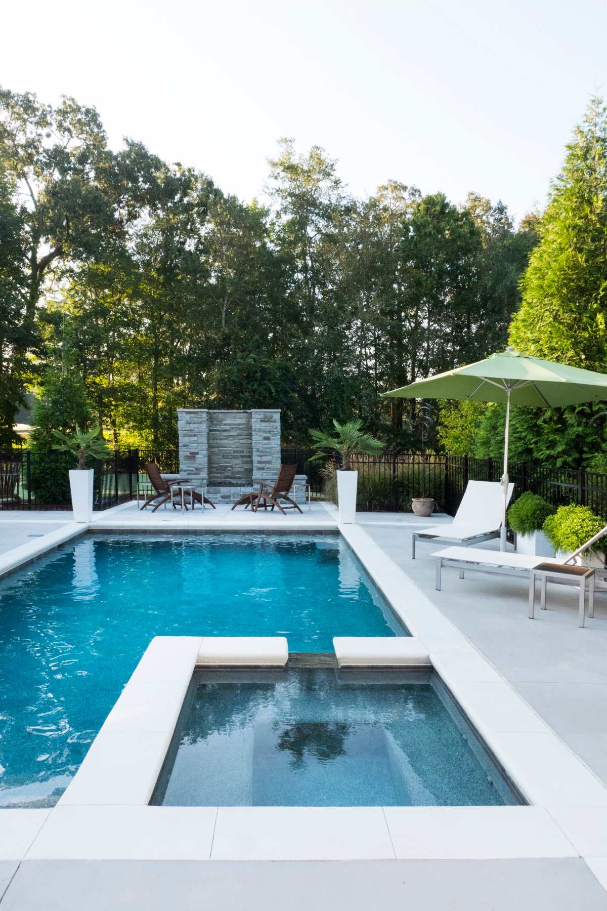 cool pool water features