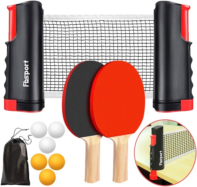 table tennis game set