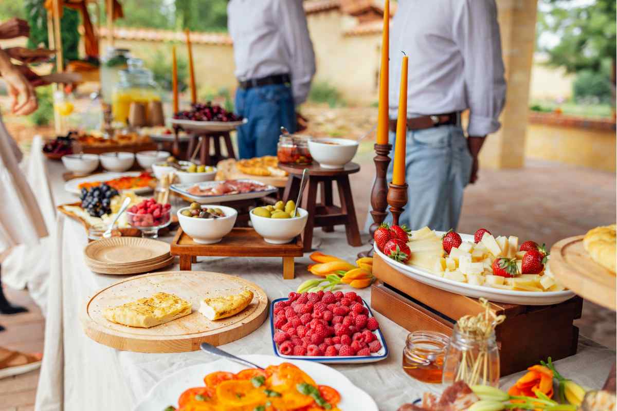 homemade prepared food for adult high tea party