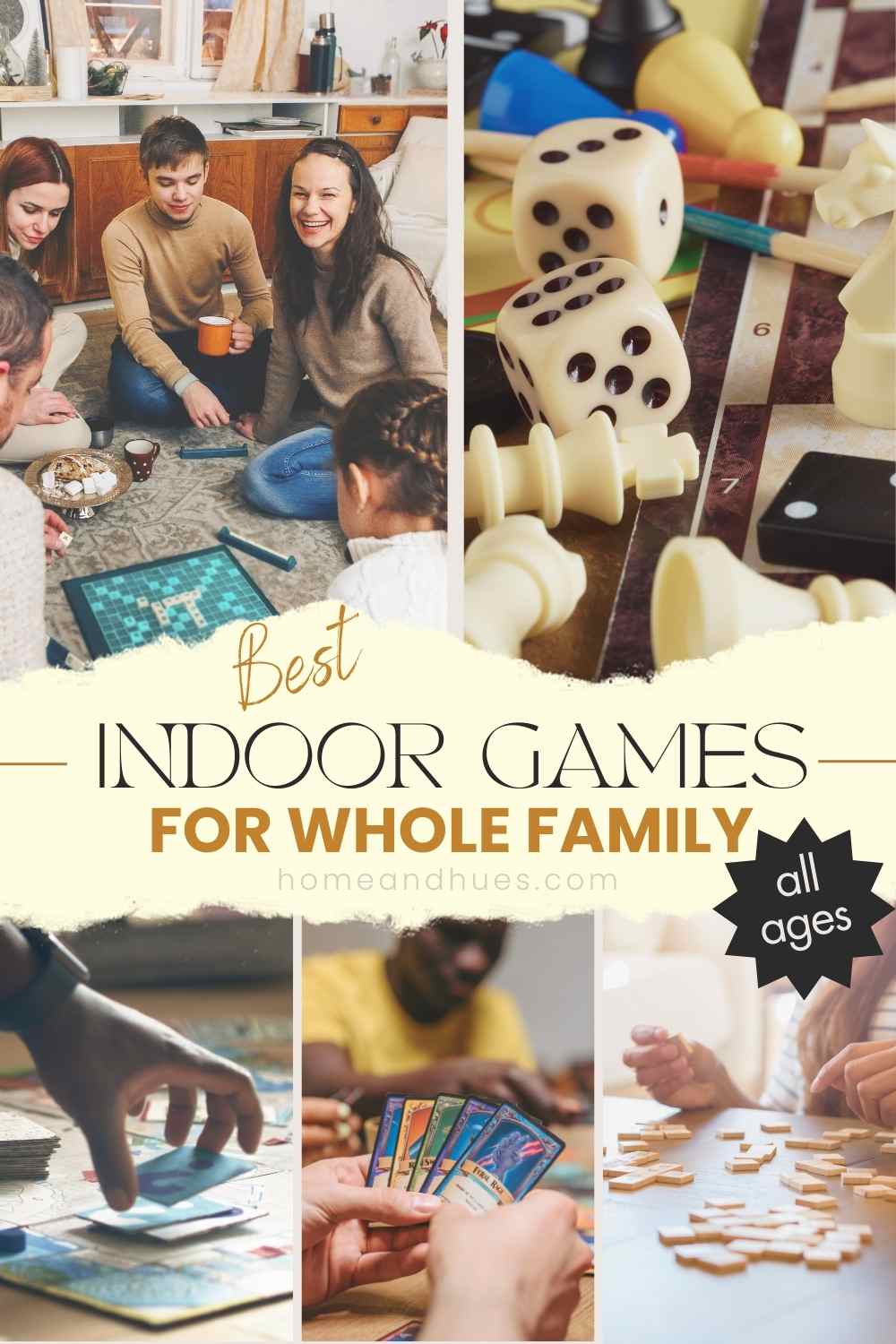 Looking for indoor family activities or Fun Indoor Games For the whole family to spend the day together during cold winter season? Check out this list of fun entertaining indoor games suitable for Kids, Teens, Adults. From classic board games, card games, word games, quiz games to creative challenges and active entertainment. Including educational indoor games that involve problem-solving and enhancing vocabulary and math skills.