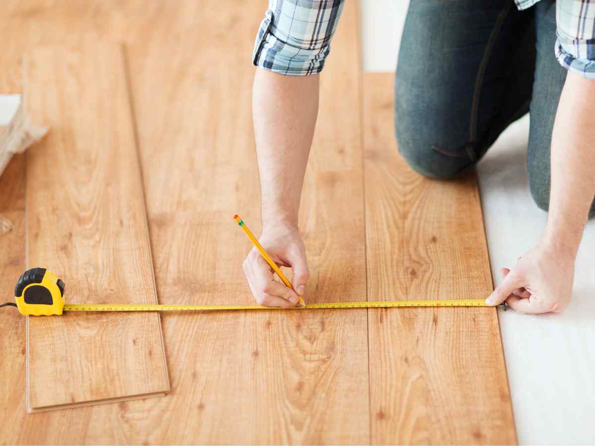 measuring tool for vinyl floor installing