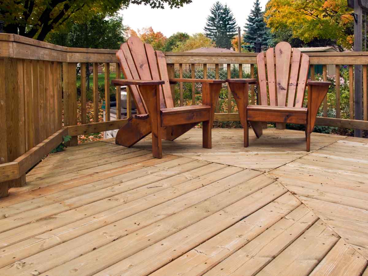 wood deck furniture
