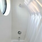 expanding curved shower curtain alternative