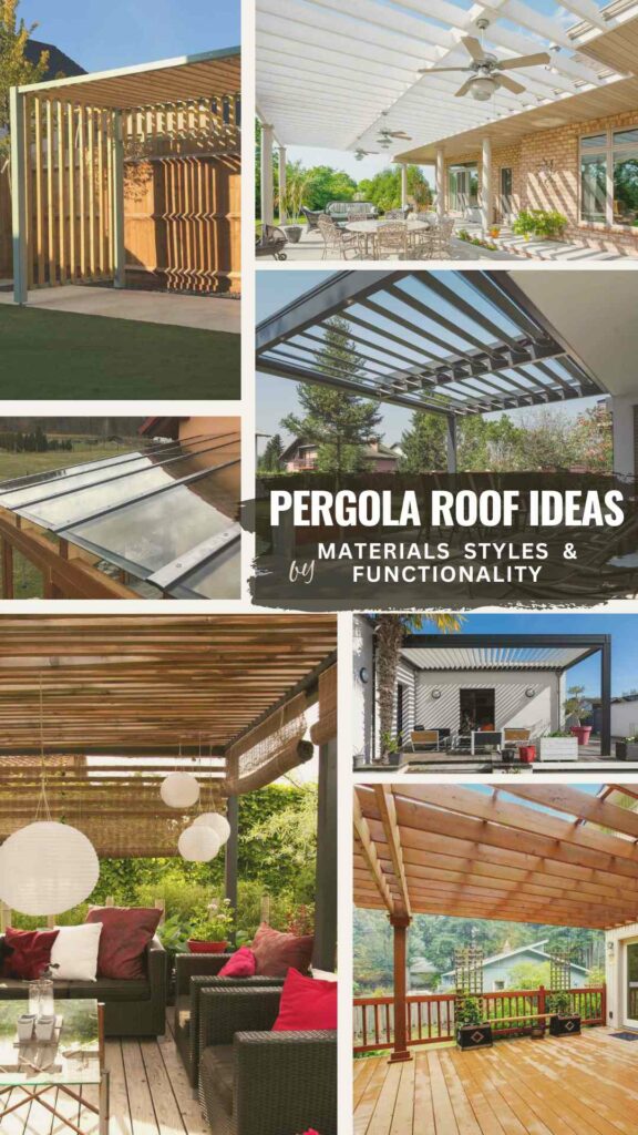 Gorgeous Pergola Roof Ideas To Enhance Your Outdoor Space - Home And Hues