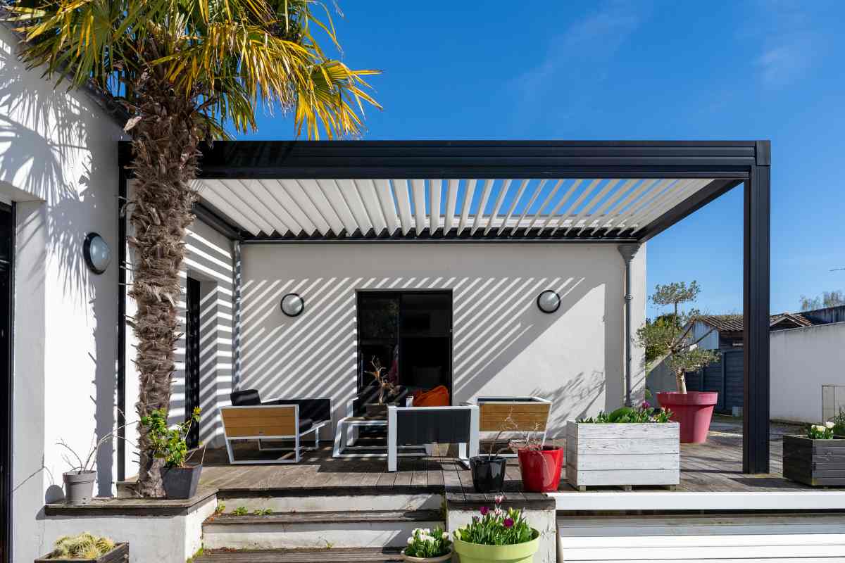 modern minimalist pergola design