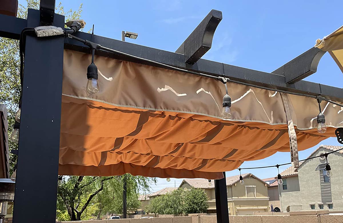 pergola fabric canopy cover