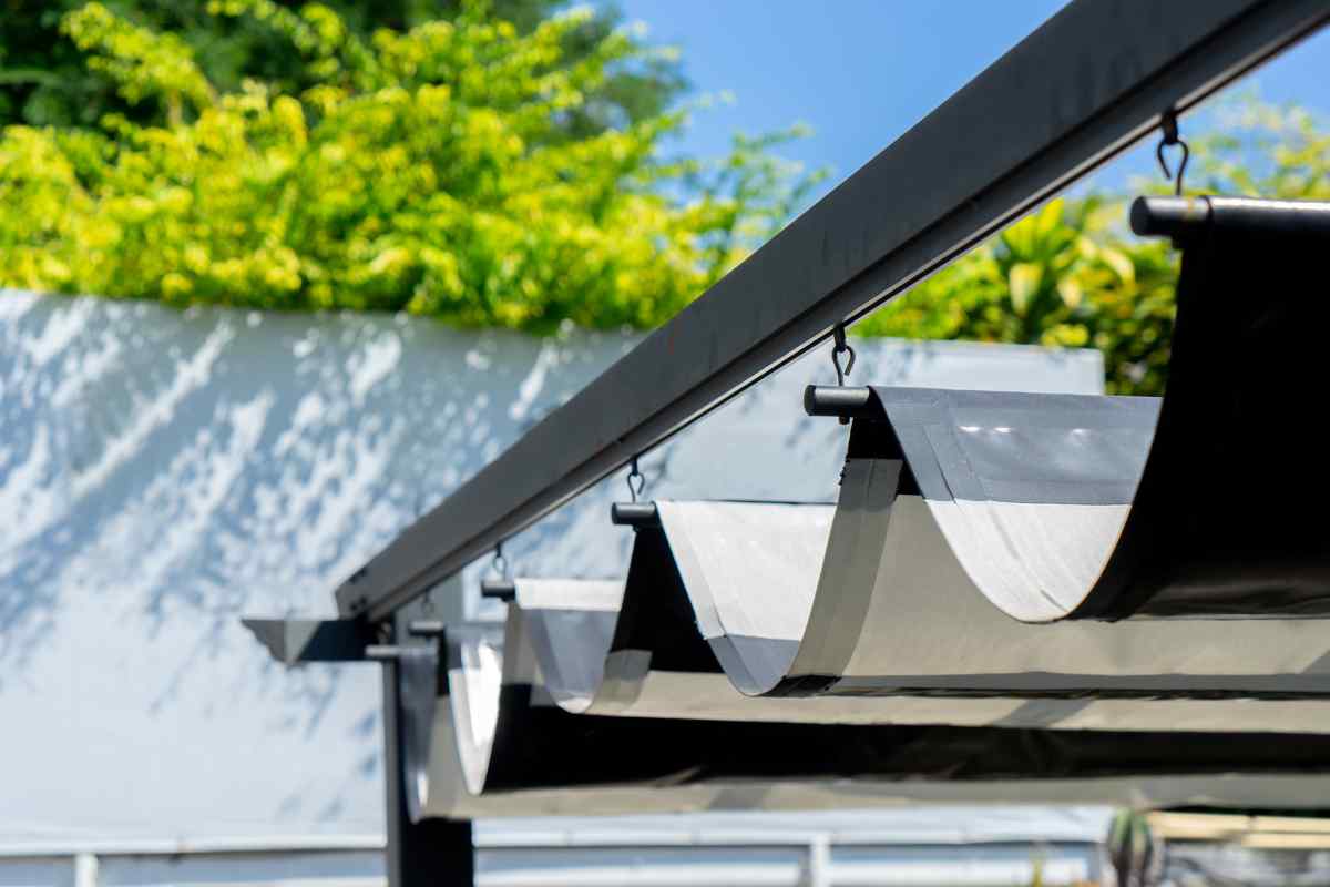 retractable canopy for pergola roof