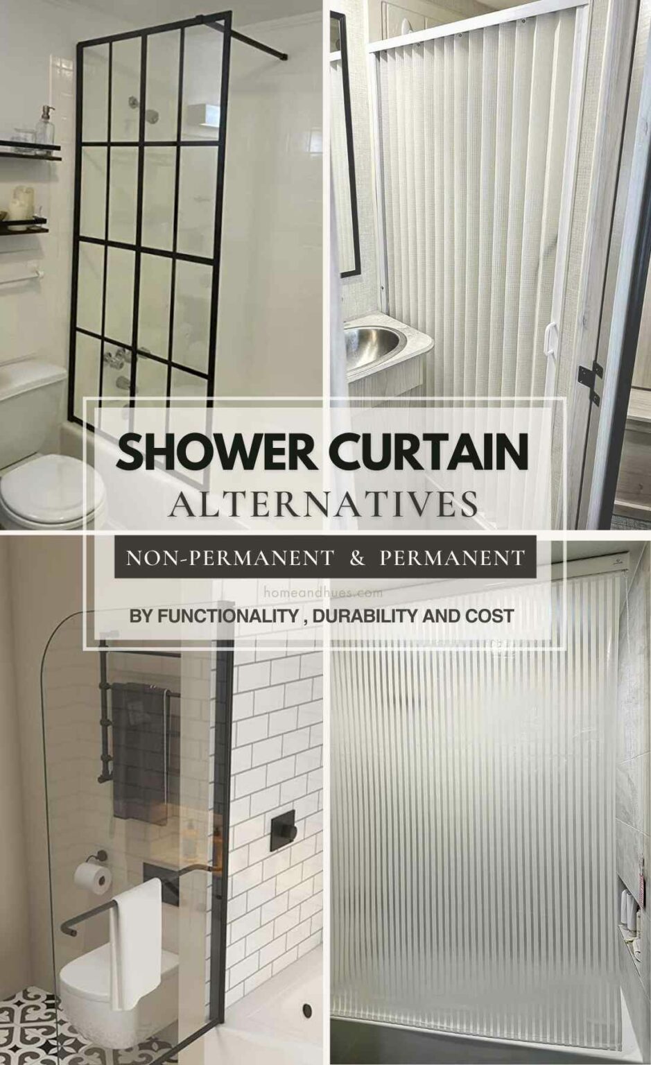 Practical Shower Curtain Alternatives - Home And Hues