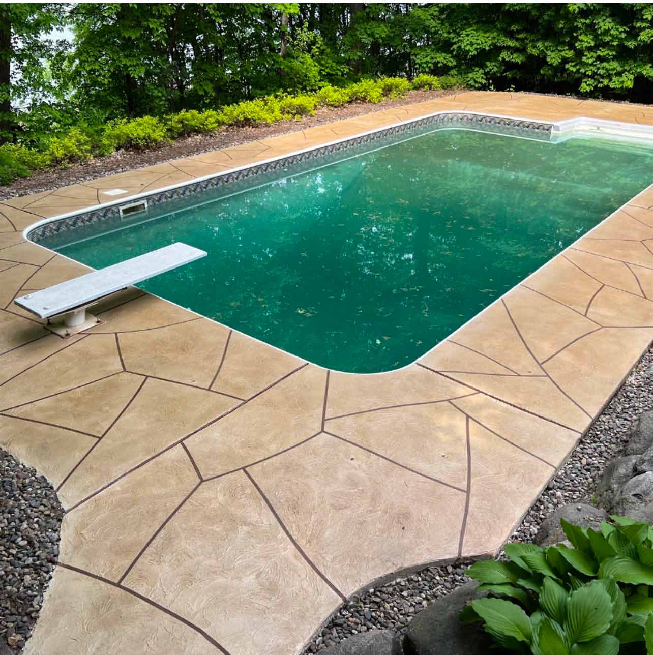 concrete pool deck