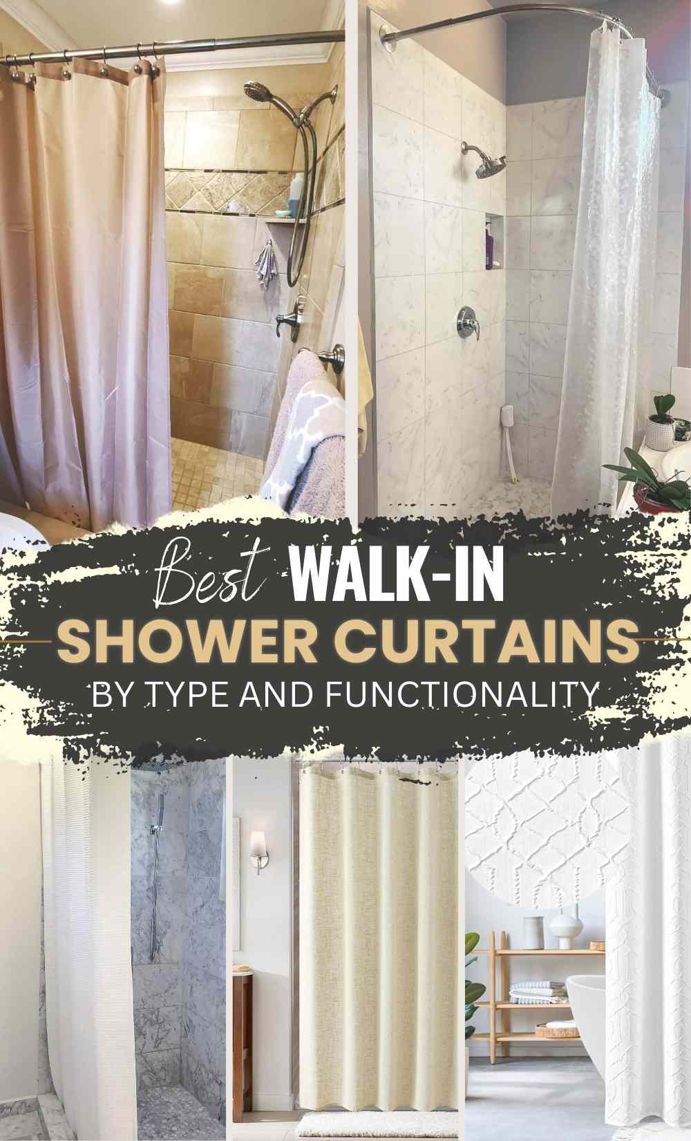 Best Shower Curtains For Walk-in Shower pINTEREST